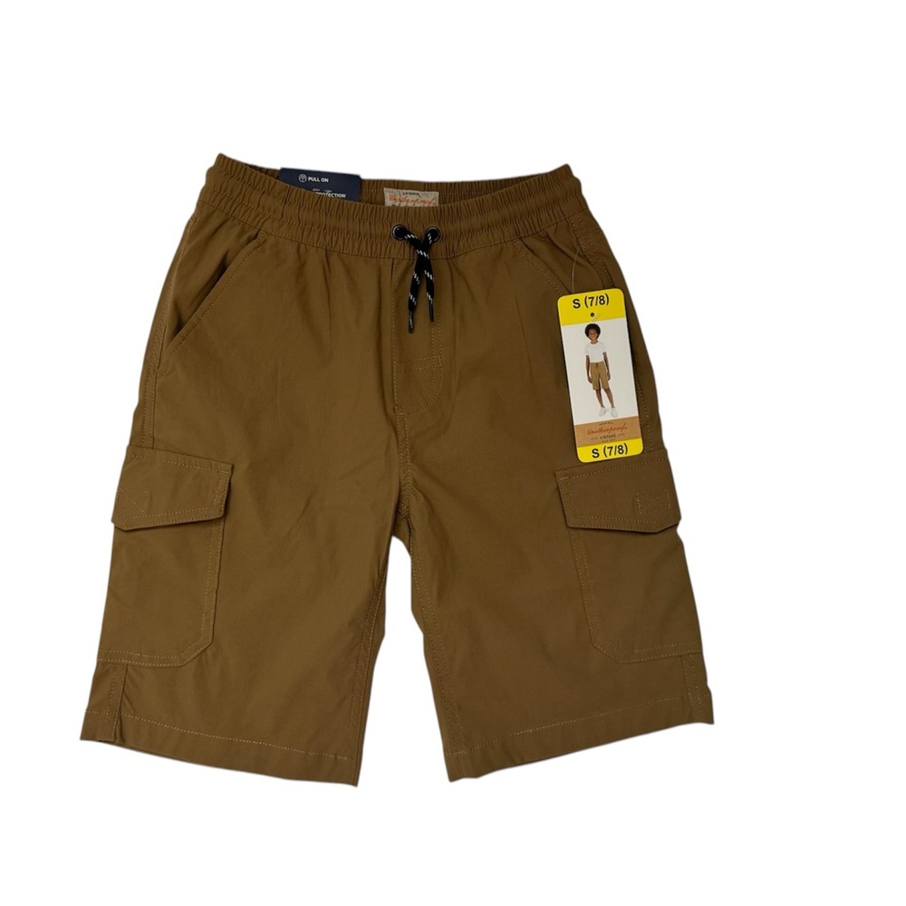 NEW, ORIGINAL WEATHERPROOF VINTAGE
Boys Brown Cargo Shorts Size 7/8 Dark Khaki